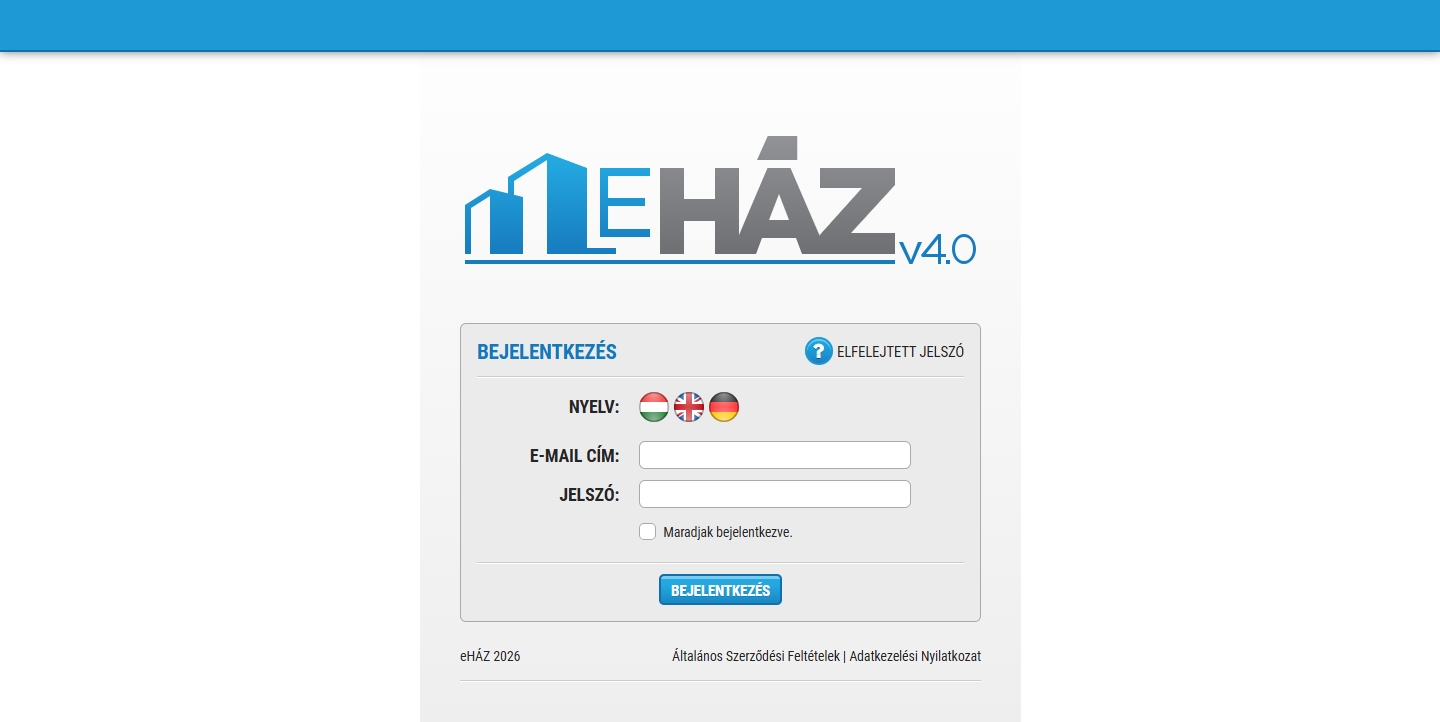eHÁZ belépés – útmutató a társasházi rendszer használatához